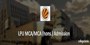 LPU MCA/MCA (hons.) Admission