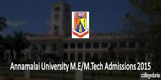 Annamalai University M.E/M.Tech Programme Admissions 2015