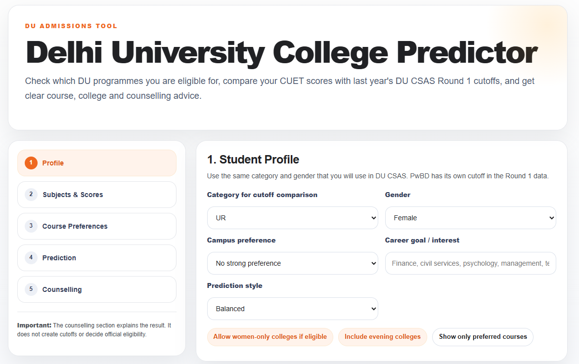 Collegedunia Launches Delhi University College Predictor for Admissions 2026