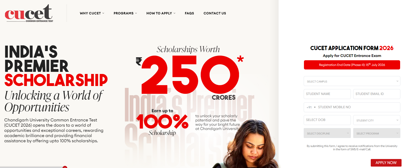 Chandigarh University CUCET Phase 2 Registration Open Till July 15