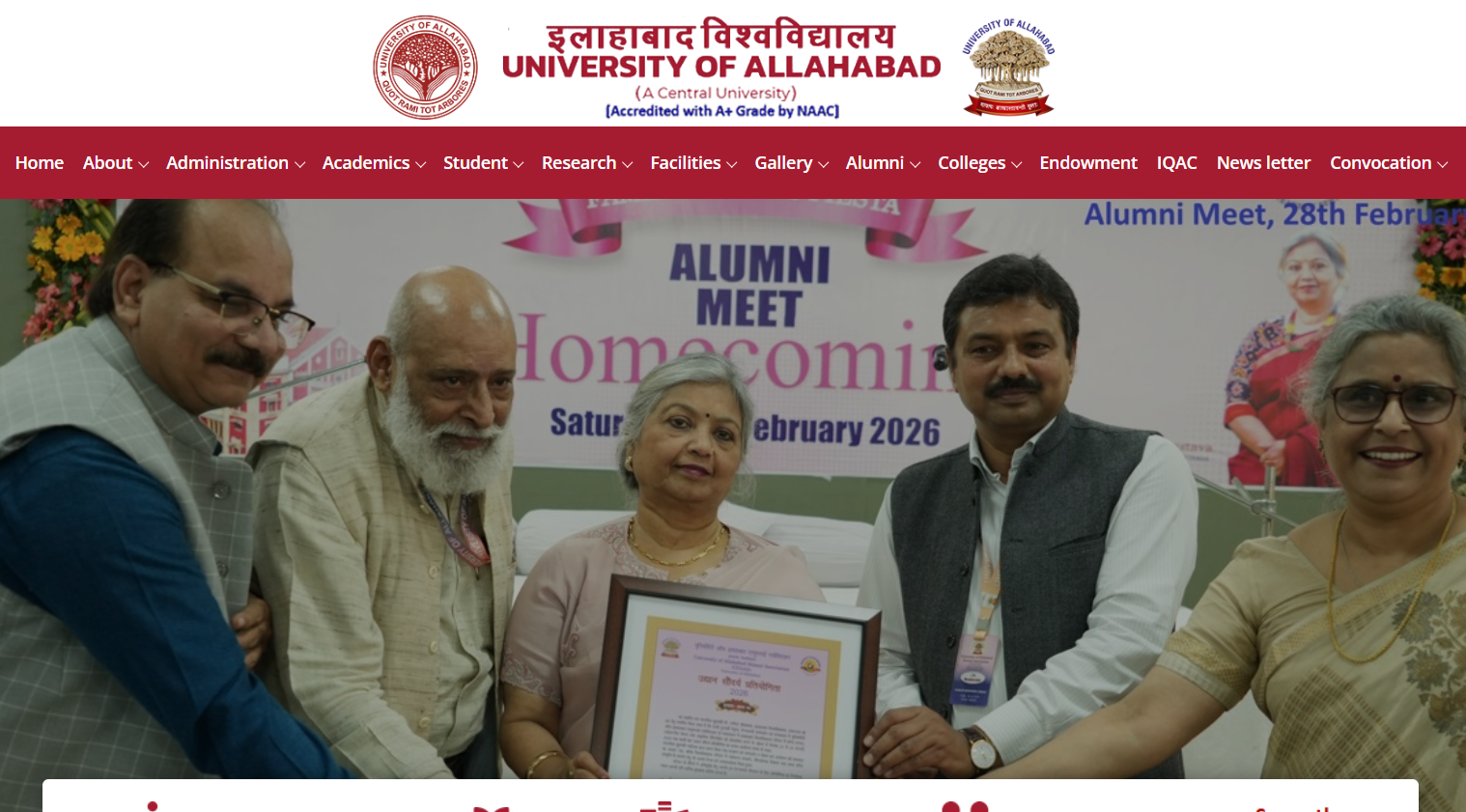 Allahabad University PG Merit List 2026 Out Counselling Now Underway