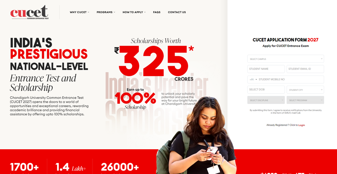 CUCET 2027 Registration Open at Chandigarh University
