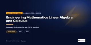 GATE Electrical Engineering Mathematics Handwritten Notes PDF