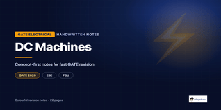 GATE Electrical DC Machines Handwritten Notes PDF