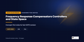 GATE EE Frequency Response and State Space Handwritten Notes