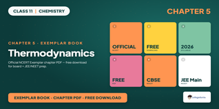 NCERT Exemplar Book Class 11 Chemistry Chapter 5 Thermodynamics PDF