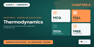 NCERT Exemplar Solutions Class 11 Chemistry Chapter 5 Thermodynamics PDF