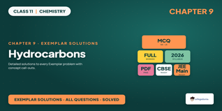 NCERT Exemplar Solutions Class 11 Chemistry Chapter 9 Hydrocarbons PDF