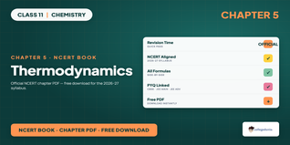 NCERT Book Class 11 Chemistry Chapter 5 Thermodynamics PDF