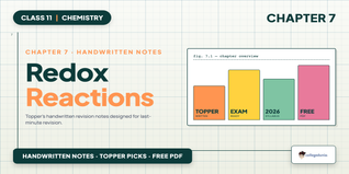 Class 11 Chemistry Chapter 7 Redox Reactions Handwritten Notes PDF