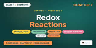 NCERT Book Class 11 Chemistry Chapter 7 Redox Reactions PDF