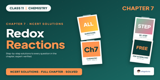 NCERT Solutions Class 11 Chemistry Chapter 7 Redox Reactions PDF