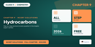 NCERT Solutions Class 11 Chemistry Chapter 9 Hydrocarbons PDF