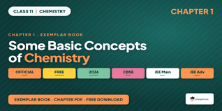 NCERT Exemplar Book Class 11 Chemistry Chapter 1 Some Basic Concepts of Chemistry PDF