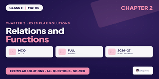 NCERT Exemplar Solutions Class 11 Maths Chapter 2 Relations and Functions