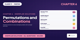 NCERT Exemplar Solutions Class 11 Maths Chapter 6 Permutations and Combinations