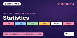 NCERT Exemplar Solutions Class 11 Maths Chapter 13 Statistics