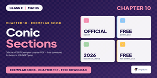 NCERT Exemplar Book PDF Class 11 Maths Chapter 10 Conic Sections