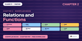 NCERT Exemplar Book PDF Class 11 Maths Chapter 2 Relations and Functions