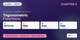 NCERT Exemplar Book PDF Class 11 Maths Chapter 3 Trigonometric Functions