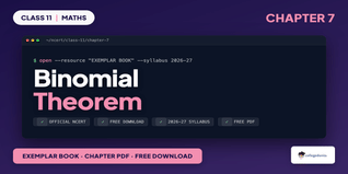 NCERT Exemplar Book PDF Class 11 Maths Chapter 7 Binomial Theorem