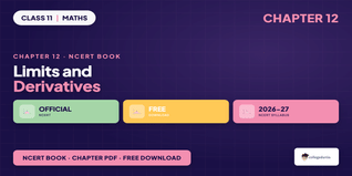 NCERT NCERT Book PDF Class 11 Maths Chapter 12 Limits and Derivatives