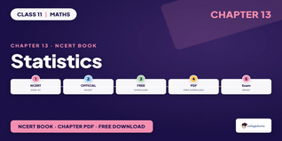 NCERT NCERT Book PDF Class 11 Maths Chapter 13 Statistics