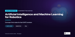 GATE Robotics AI and Machine Learning Handwritten Notes PDF