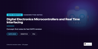 GATE Robotics Digital Electronics and Interfacing Notes