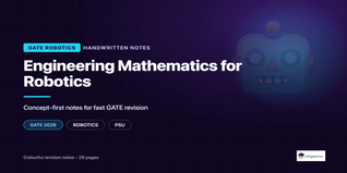 GATE Robotics Engineering Mathematics Handwritten Notes PDF