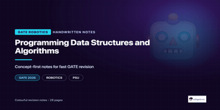 GATE Robotics Programming and Algorithms Handwritten Notes PDF