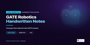 GATE Robotics Handwritten Notes PDF 2026 Free Download