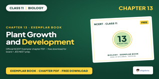 NCERT Exemplar Book PDF Class 11 Biology Chapter 13 Plant Growth and Development