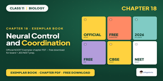 NCERT Exemplar Book PDF Class 11 Biology Chapter 18 Neural Control and Coordination