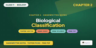 NCERT Handwritten Notes Class 11 Biology Chapter 2 Biological Classification