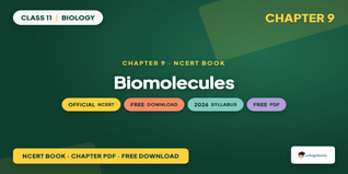 NCERT NCERT Book PDF Class 11 Biology Chapter 9 Biomolecules