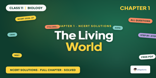 NCERT NCERT Solutions Class 11 Biology Chapter 1 The Living World
