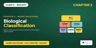 NCERT NCERT Solutions Class 11 Biology Chapter 2 Biological Classification