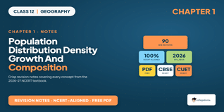 Population Distribution Density Growth Class 12 Notes 2026-27