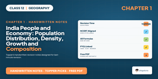 Population Distribution Density Growth Class 12 Handwritten Notes