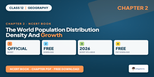 World Population Distribution Density Class 12 NCERT PDF
