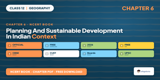 Planning and Sustainable Development Class 12 NCERT PDF