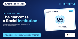 Market as a Social Institution Class 12 Notes