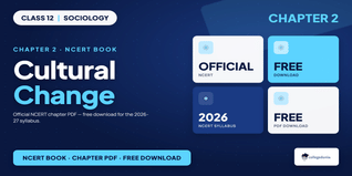 Cultural Change Class 12 PDF NCERT Book