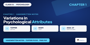 Variations in Psychological Attributes Handwritten Notes
