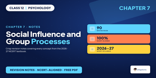 Social Influence and Group Processes Class 12 Notes