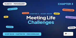 Meeting Life Challenges Class 12 PDF Psychology