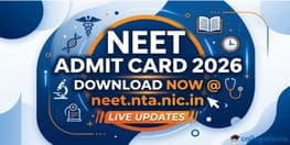 NEET Admit Card 2026 Download Live Updates