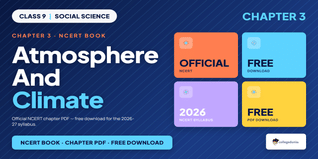 Atmosphere and Climate Class 9 Social Science NCERT Book PDF