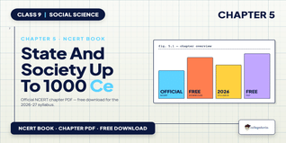 State and Society up to 1000 CE Class 9 NCERT Book PDF